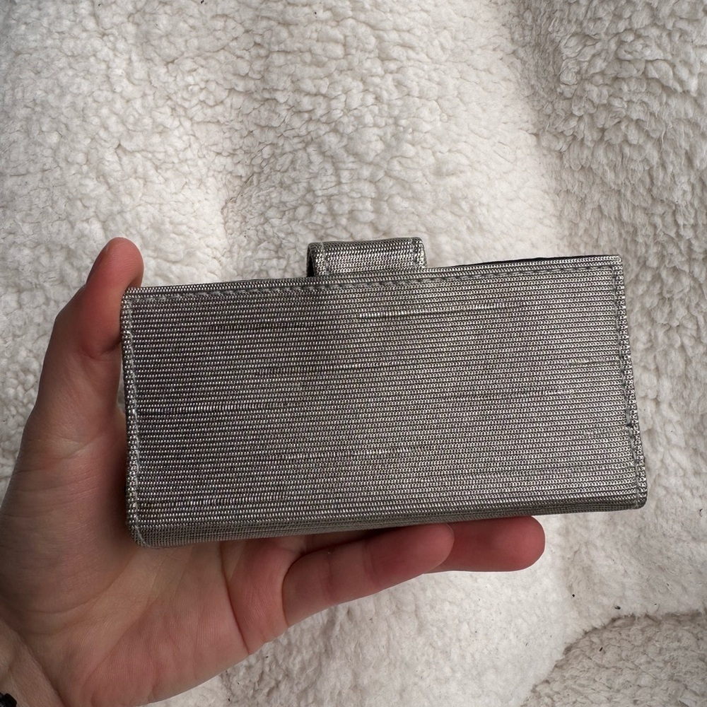Lancome Silver Makeup / Cosmetics Bag / Mirrored Insert - Picture 12 of 12